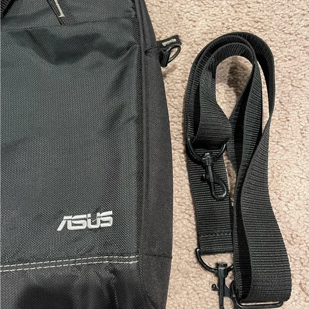 ASUS Nereus Carry Bag Black Charcoal Carry Laptop Bag Removable Strap.